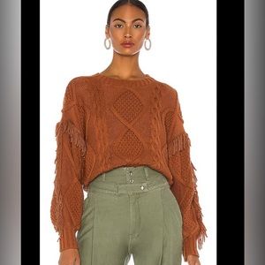 Line and Dot Fringe Sweater from Anthropologie